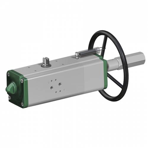 Actuador neumático efecto doble GDV con comando manual integrado