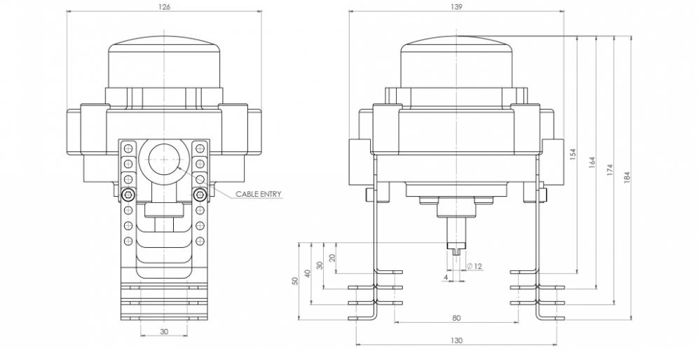 KSSK ATEX de aluminio con indicador visual